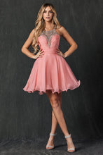 Load image into Gallery viewer, Strapless Bridesmaids Cocktail Dress - LAT725 - Blush - LA Merchandise