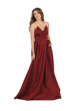 Load image into Gallery viewer, Strapless Formal Dress LA1710 - BURG MULTI - LA Merchandise