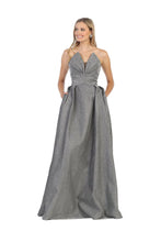 Load image into Gallery viewer, Strapless Formal Dress LA1710 - SILVER - LA Merchandise