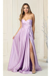 Load image into Gallery viewer, Strapless Satin Bridesmaid Gown - LA1846 - LILAC - LA MERCHANDISE