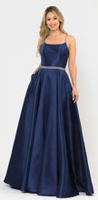 Load image into Gallery viewer, Strappy Backless A-Line Dress - LAY8684 - NAVY - LA Merchandise