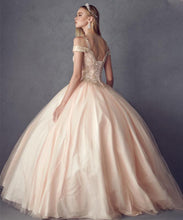 Load image into Gallery viewer, La Merchandise LAT1430 Cold Shoulder Quinceanera Ball Gown - - LA Merchandise
