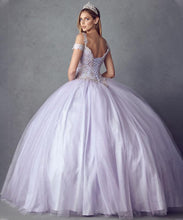 Load image into Gallery viewer, La Merchandise LAT1430 Cold Shoulder Quinceanera Ball Gown - - LA Merchandise