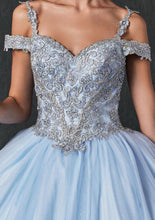 Load image into Gallery viewer, La Merchandise LAT1430 Cold Shoulder Quinceanera Ball Gown - - LA Merchandise