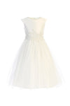 Load image into Gallery viewer, Sweet Flower Girl Pearl Dress - LAK850 - Off White - LA Merchandise
