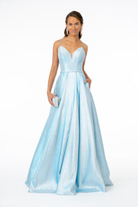 Sweetheart Neckline Formal Gown - LAS2951 - BABY BLUE - LA Merchandise