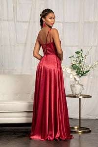 Sweetheart Neckline Satin A-line Dress - LAS3039 - - Dresses LA Merchandise