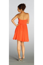 Load image into Gallery viewer, Sweetheart strapless short bridesmaid dress-PY6744 - - LA Merchandise