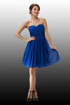 Load image into Gallery viewer, Sweetheart strapless short bridesmaid dress-PY6744 - Royal - LA Merchandise