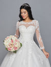 Load image into Gallery viewer, Tulle Ball Gown Wedding Dress - LADK422 - - Dresses LA Merchandise