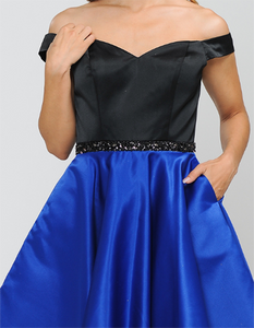 Two Tone Short Dresses - LAY8532 - - LA Merchandise