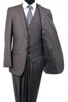 Load image into Gallery viewer, Ultra Slim Fit 3 Piece Men&#39;s Suit - LA154SA - MID GREY - Mens Suits LA Merchandise