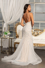 Load image into Gallery viewer, V-Neck Spaghetti Strap Mesh Mermaid Dress - LAS3000 - - Dresses LA Merchandise