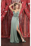 Load image into Gallery viewer, V- Neck Bridemaids Long Dress - LA1869 - SAGE - LA Merchandise