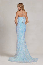 Load image into Gallery viewer, V- neckline Sequined Long Dress - LAXC1094 - - LA Merchandise