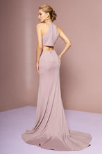 Load image into Gallery viewer, La Merchandise LAS2668 Simple Halter Wholesale V-neck Long Dress - - LA Merchandise