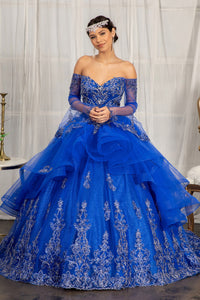 Victorian Quince Dress - LAS1976 - ROYAL BLUE - LA Merchandise
