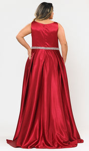 La Merchandise LAYW1010 - Plus Size Sleeveless Formal Dress