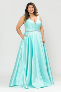 Plus Size Dresses With Corset - LAYW1108