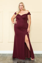 Load image into Gallery viewer, Off The Shoulder Plus Size Dress - LAYW1118