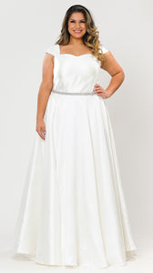 Wedding Destination Formal Gown-LAYW1104B - OFF WHITE - LA Merchandise