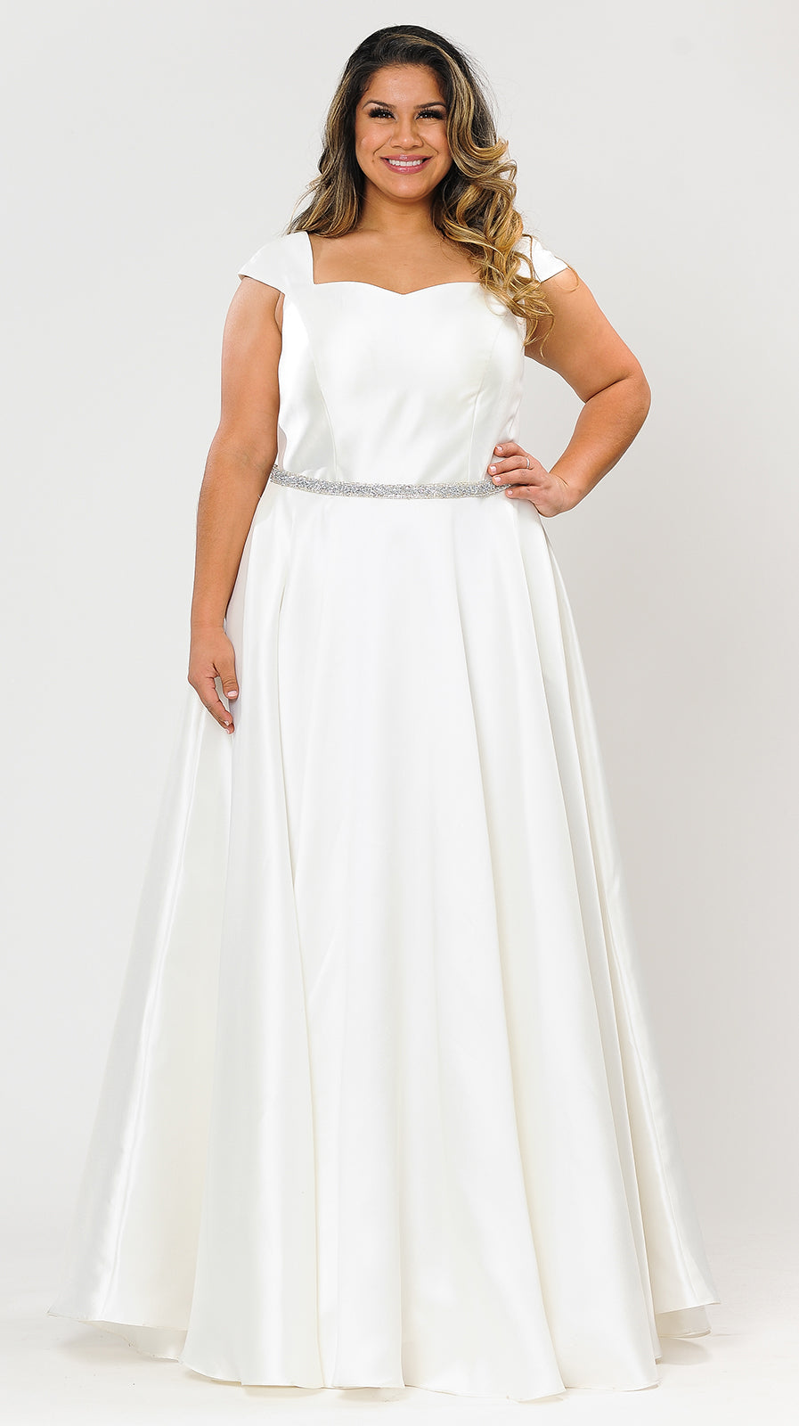 Wedding Destination Formal Gown-LAYW1104B - OFF WHITE - LA Merchandise