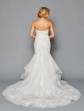 Load image into Gallery viewer, La Merchandise LADK445 Strapless Wholesale Lace Wedding Dress W/ Train - - LA Merchandise