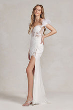 Load image into Gallery viewer, Wedding Dresses With Feathers - LAXS1229B - - LA Merchandise