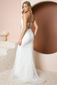 Wedding Mermaid Gown - LAXR282-1W - - Dress LA Merchandise