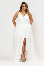 Load image into Gallery viewer, Wedding Plus Size Lace Dresses - LAYW1020B - IVORY - LA Merchandise