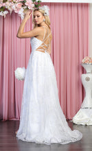 Load image into Gallery viewer, White Bridal Floral Gown - LA1787B - - Dress LA Merchandise
