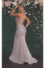 Load image into Gallery viewer, Beaded Lace V Neck Trumpet Gown
