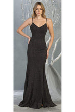 Load image into Gallery viewer, Special Occasion Shiny Gown -LA1822 - BLACK/MULTI - LA Merchandise