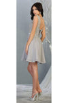 Cargar imagen en el visor de la galería, La Merchandise LA1814 Classy Short Lace &amp; Chiffon Bridesmaids Dresses - - LA Merchandise