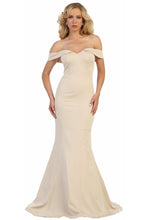 Load image into Gallery viewer, Stretchy Special Occasion Gown - Champagne / 8