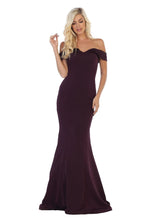Load image into Gallery viewer, Stretchy Special Occasion Gown - Eggplant / 2