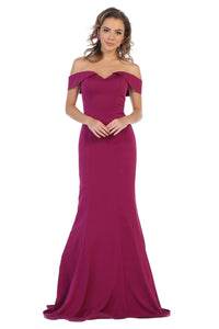 Stretchy Special Occasion Gown - Magenta / 2