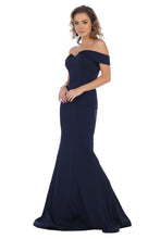 Load image into Gallery viewer, Stretchy Special Occasion Gown - Navy / 8