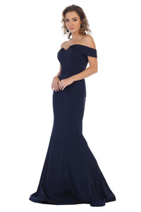 Stretchy Special Occasion Gown - Navy / 8