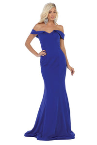Stretchy Special Occasion Gown - Royal Blue / 6