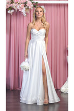 Load image into Gallery viewer, Classy Bridesmaid Satin Dress - IVORY / 4