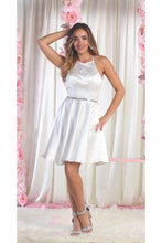Load image into Gallery viewer, Classy Short Bridesmaids Dress - IVORY / 2
