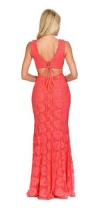 Classy Lace Plus Size Dress- LN5190