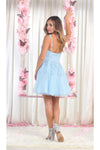 Load image into Gallery viewer, Semi Formal Embroidered Cocktail Dress - LA1862 - - LA Merchandise