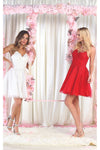Cargar imagen en el visor de la galería, Semi Formal Embroidered Cocktail Dress - LA1862 - - LA Merchandise