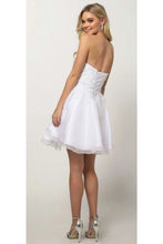 Load image into Gallery viewer, LA Merchandise LAT772 Strapless Sweetheart Embroidered Cocktail Dress - - Formal Dress Shops