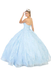 Floral Sweetheart Ball Gown - LA140