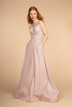 Load image into Gallery viewer, Formal Evening Gown With Pockets - BABY PINK / XS