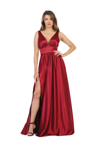 Formal Prom Dress LA1723 - BURGUNDY / 16 - Dress