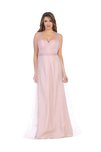 Formal Strapless Dress LA1728 - BLUSH / 6